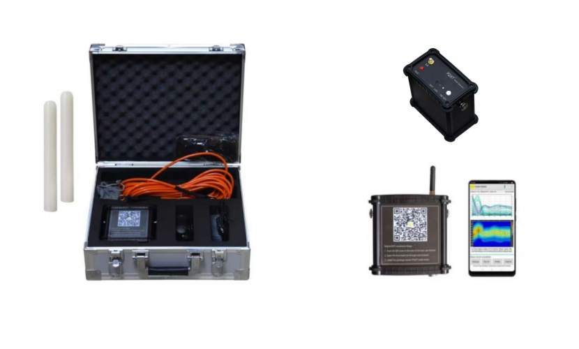 Mobile phone underground water detector