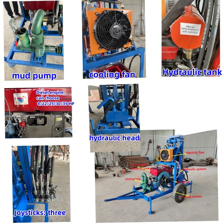 YES-150H diesel hydraulic water well drilling rig(图1) YES-150H diesel hydraulic water well drilling rig(图1)