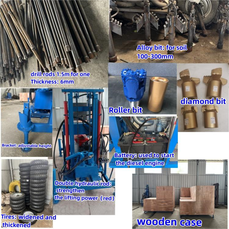 YES-150H diesel hydraulic water well drilling rig(图2) YES-150H diesel hydraulic water well drilling rig(图2)